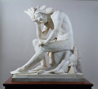 The Indian: The Dying Chief Contemplating the Progress of Civilization, 1856 by Thomas Crawford